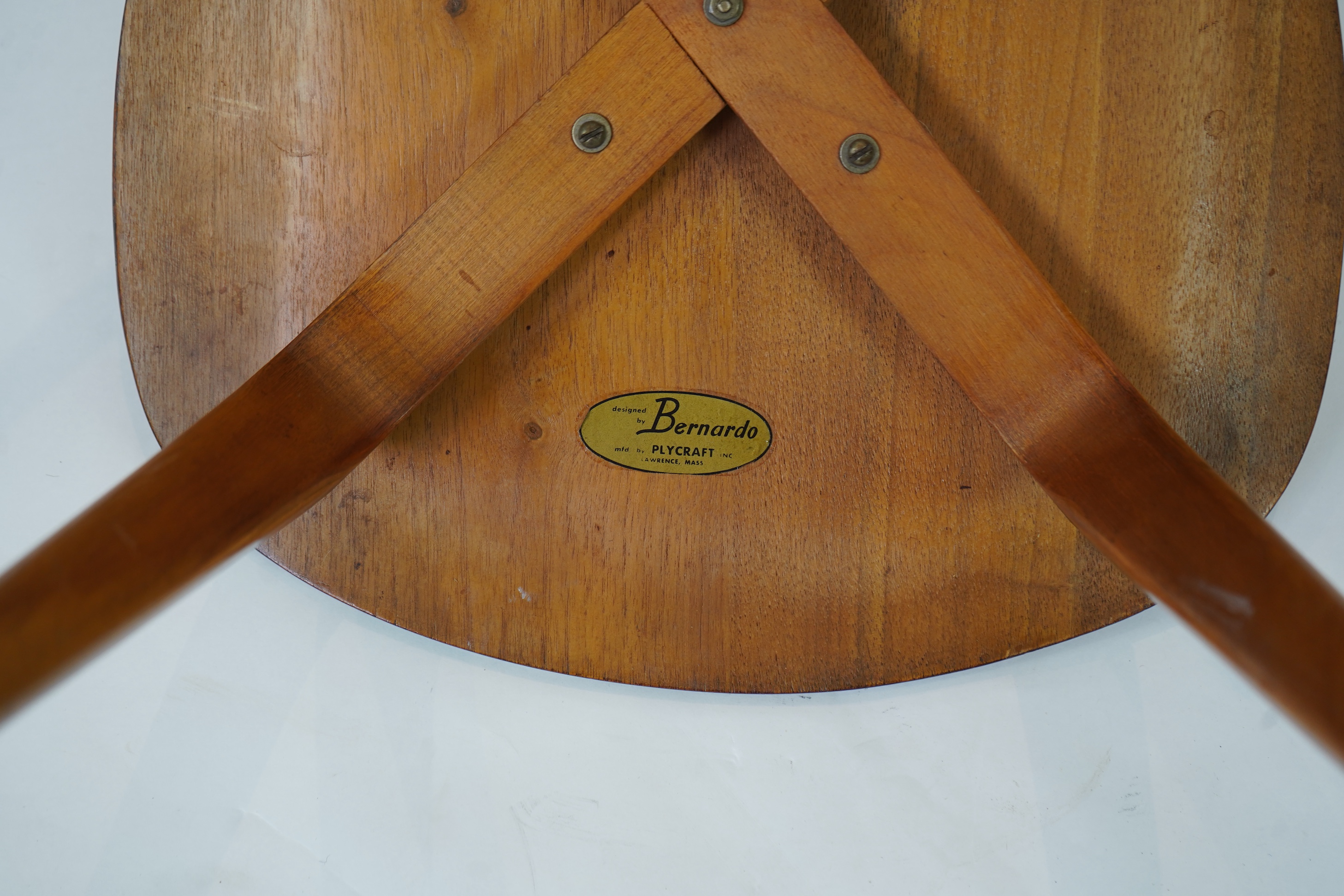 Norman Cherner (American, 1920-1987) for Plycraft (Bernardo): A set of eight plywood 'Pretzel' chairs